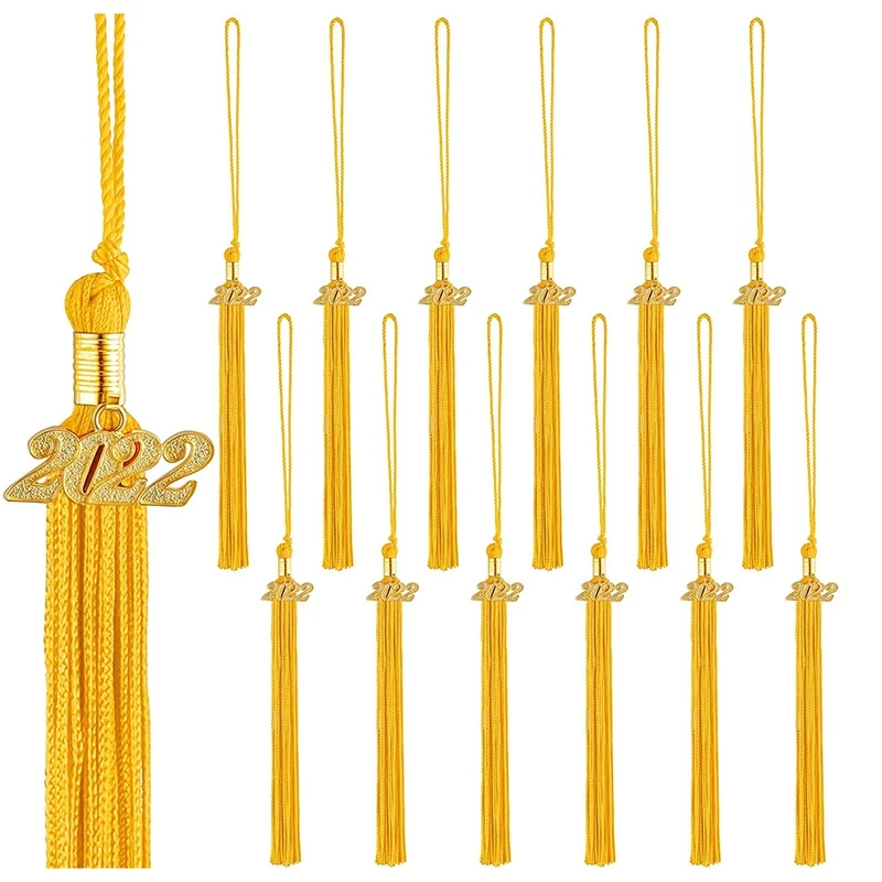 

Hot TTKK 18 Pieces Graduation Tassel With 2022 Charm For Graduation Cap Charm Ceremony Graduation Party Accessories