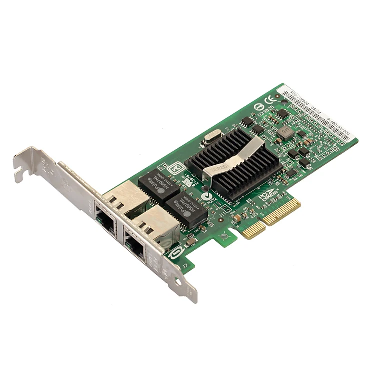 Высококачественная серверная сетевая карта Pci-e с двумя семенами DIEWU, набор микросхем Intel 82571