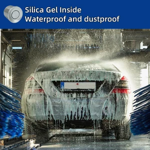 Hippbqcc-car parking sensor kit, 4 sensors, buzzer, 22mm, reverse backup radar, sound alert, indicator, system probe, 12v, free shipping 8 Main Sales Parking Sensors - №4