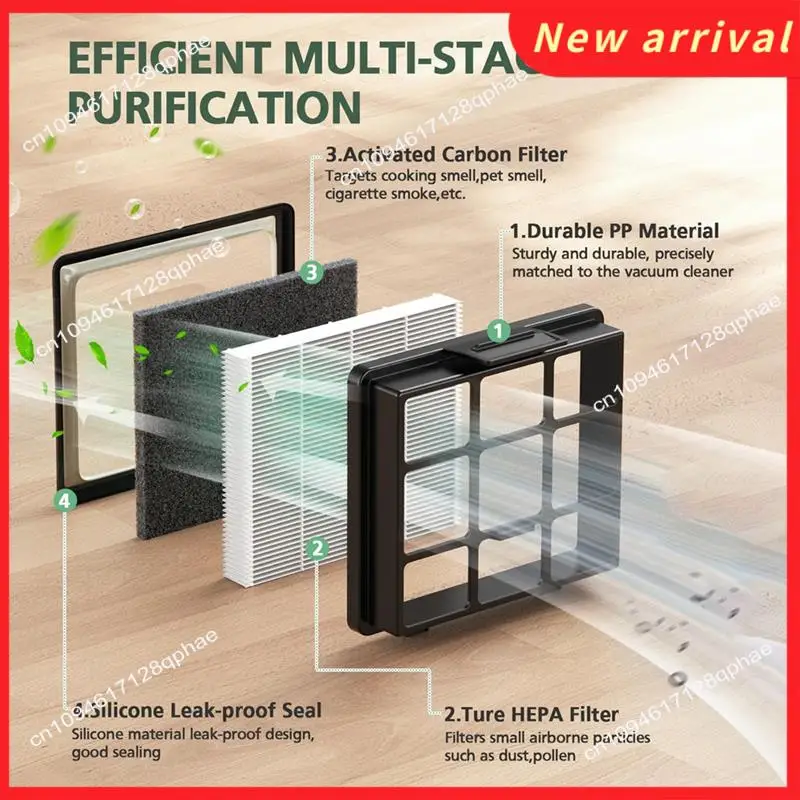 EUREKA NEN170 백리스 캐니스터 진공 청소기용 N89R 교체 필터 키트, HEPA 필터 및 입구 플라이터 스폰지 필터 포함