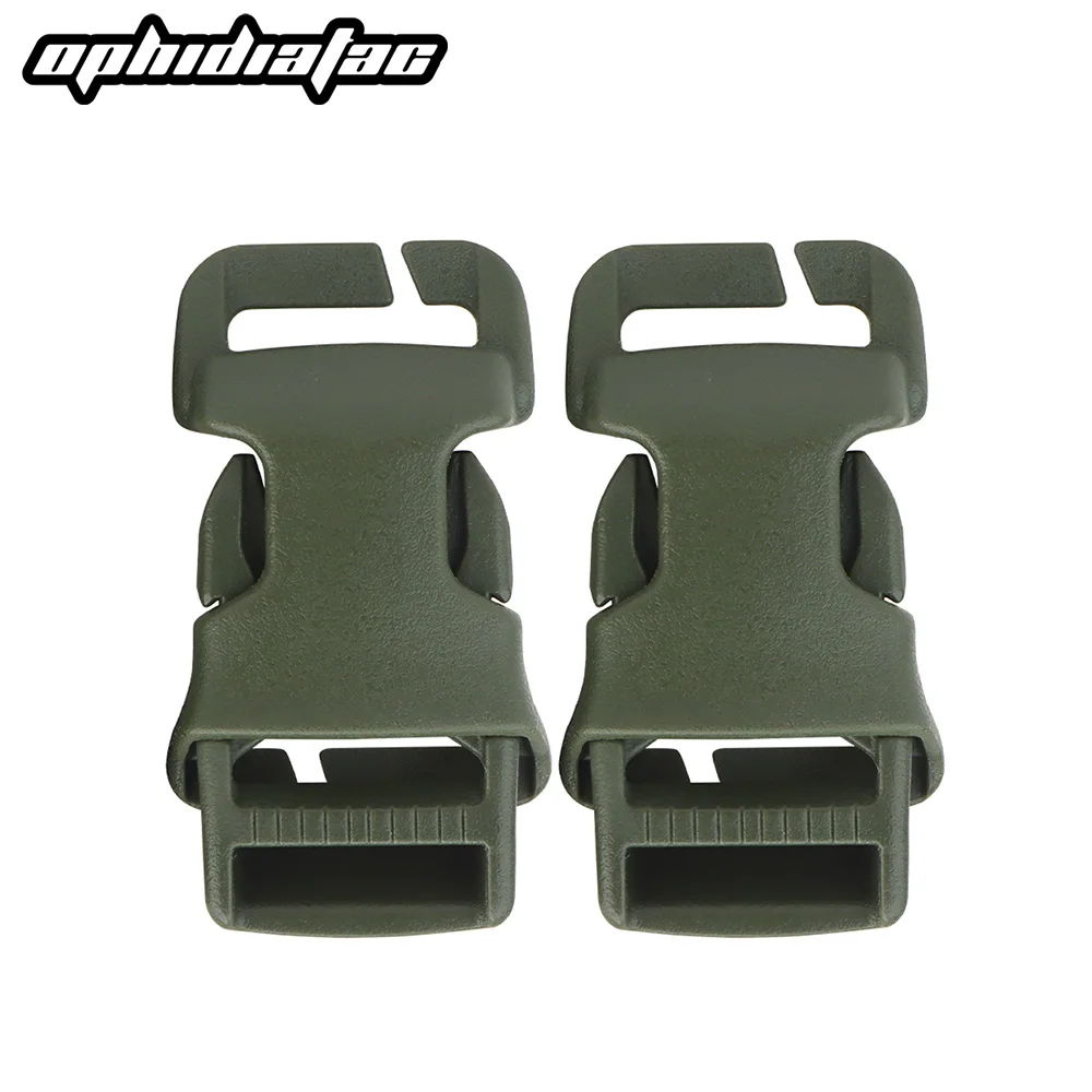 

OPHIDIANTAC 2pcs Side Quick Release Buckle, Webbing Buckle Clip Modular Attachment Detachable for Belt Bag Vest Plate Carrier