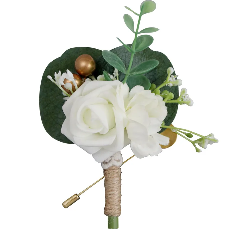 Corsage de Pulso, Floresta Casamento, Noiva Noivo, Noiva, Dama de honra, Dama de honra, Bordado, Conferência, Simulação