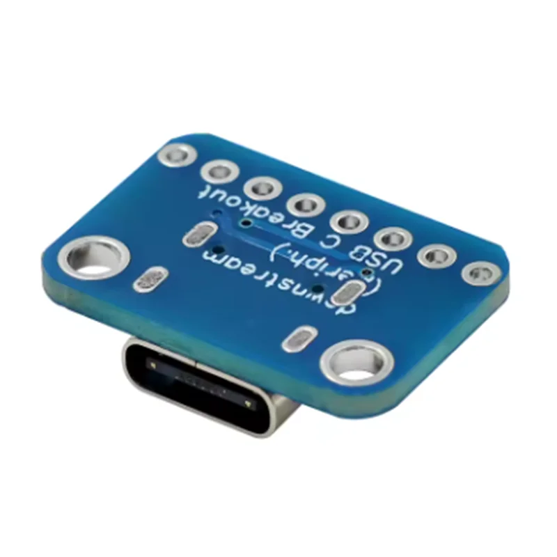 TYPE-C adapter board 2.54MM CC1 CC2 5.1K pull-down resistor connection