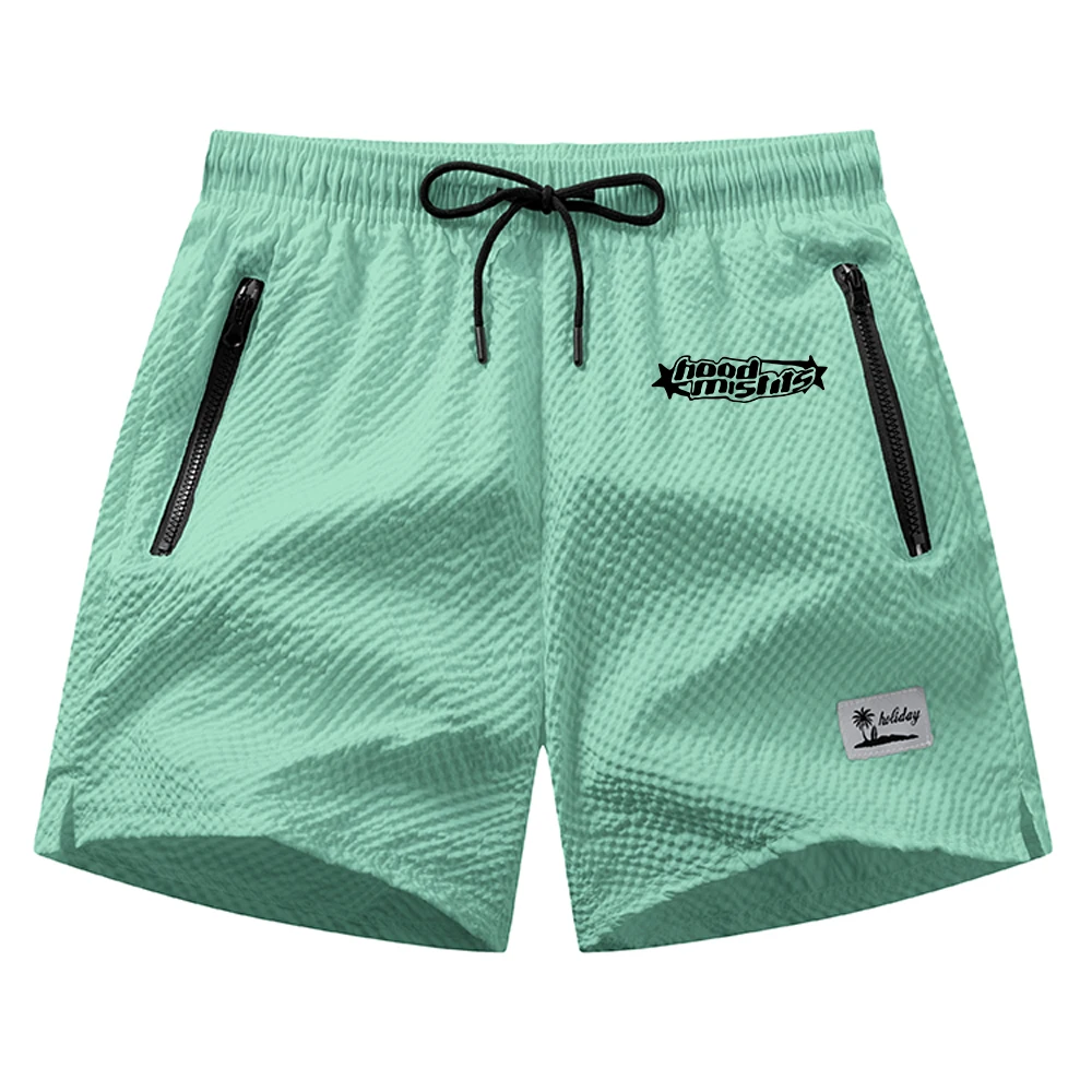2026 New Printed Beach Shorts Summer Casual Fashion Fitness Running Training Shorts With Phone Pocket And Drawstring Adjustable 4