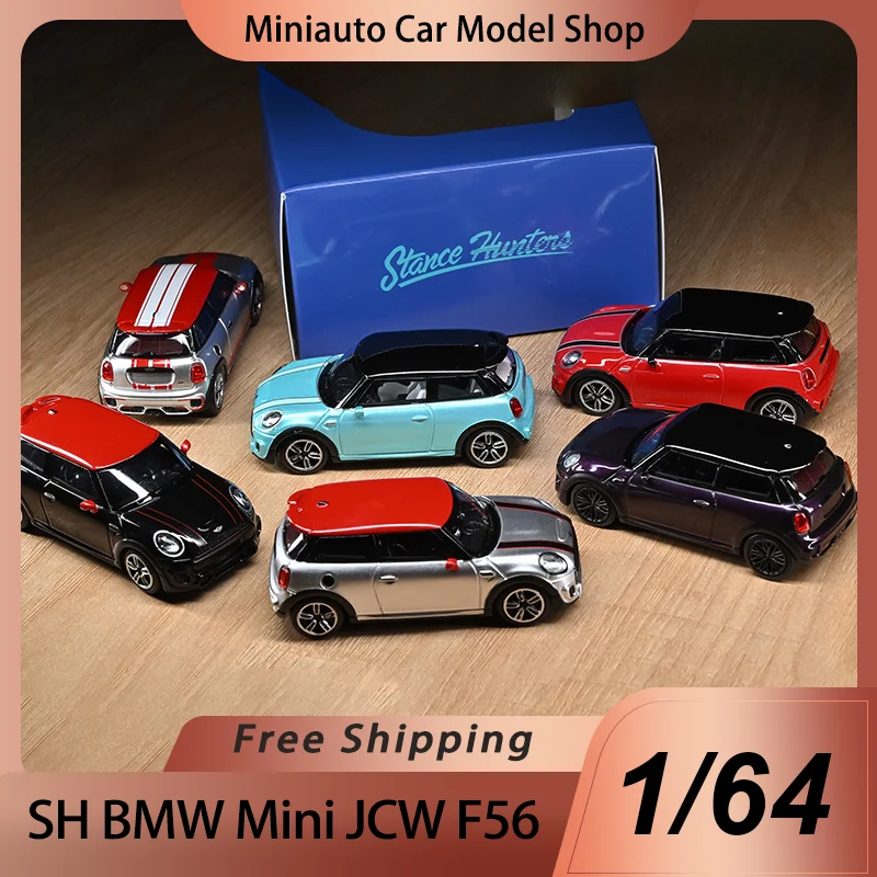 

SH 1:64 Diecast Miniature Car Model Toy BMW Mini Cooper Jcw F56 Alloy Vehicle For Collection Desktop Display For Collectors