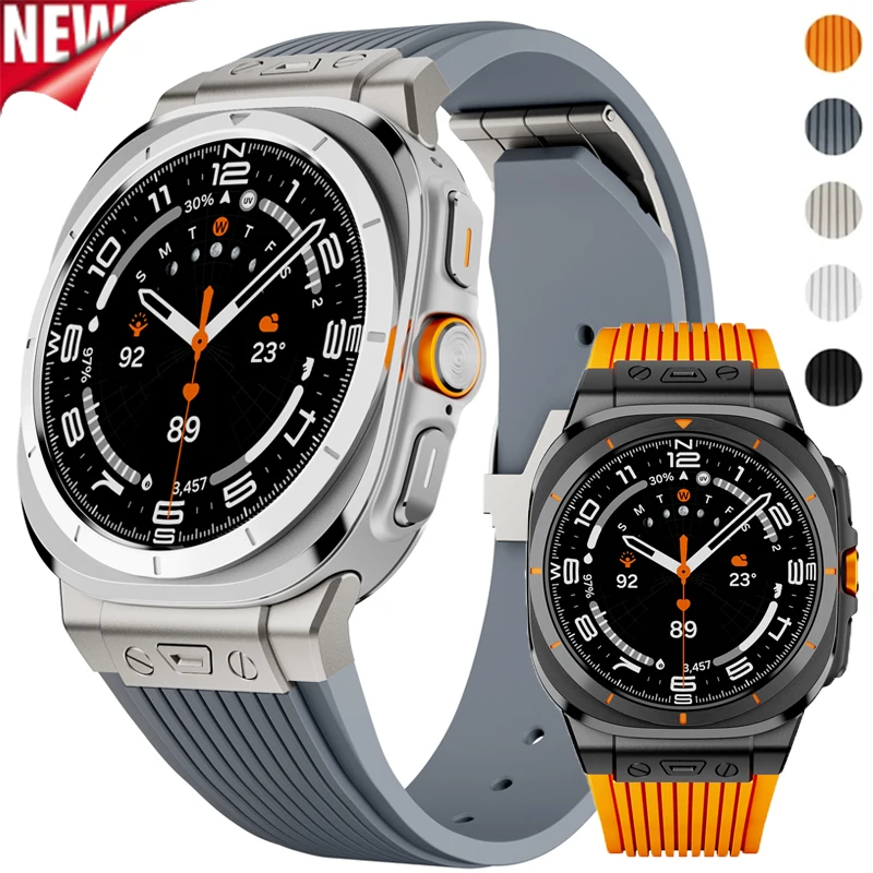 Sports Silicone Strap for Samsung Galaxy Watch Ultra2 47mm Breathable Wristband for Galaxy Watch Ultra2026/2025/2024 Accessories
