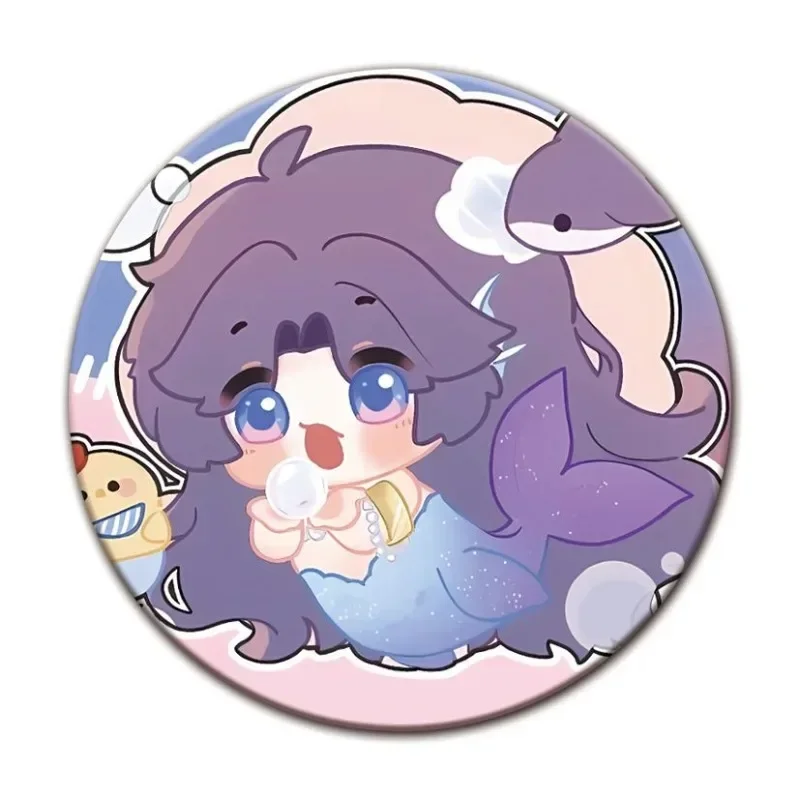 Love and Deepspace Cartoon Badge Q Version Rafayel Xavier Zayne Sylus Caleb Fairy Tale Series Anime Brooch Fans Collectible Gift