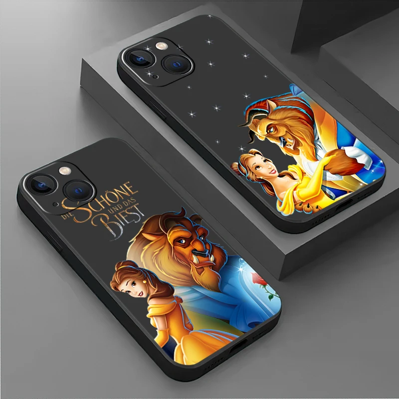 Beauty And The Beast Cute Case For Apple iPhone 15 14 11 16 13 12 Pro 7 X XR XS Max 6 8 Plus SE 2022 15Plus Soft Phone Coque