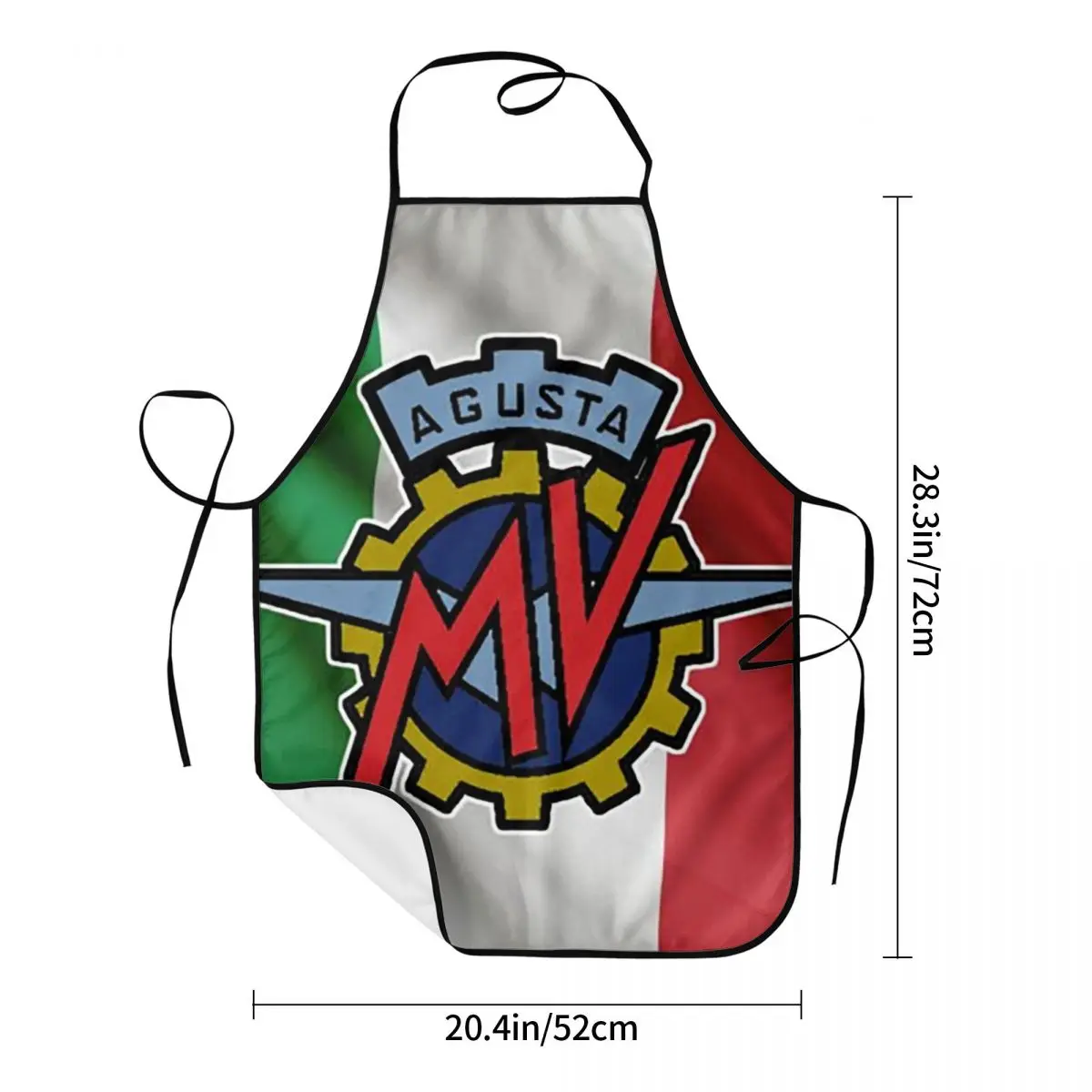 Motorcycle Doormat MV Agusta Aprons Chef Cooking Tablier Sleeveless Bib Kitchen Cleaning Pinafore for Women Men Gardening
