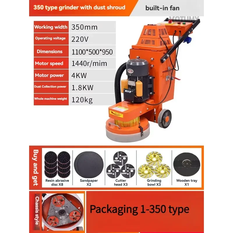 Floor grinder/dust-free epoxy floor polishing machine/concrete cement polishing machine/terrazzo machine