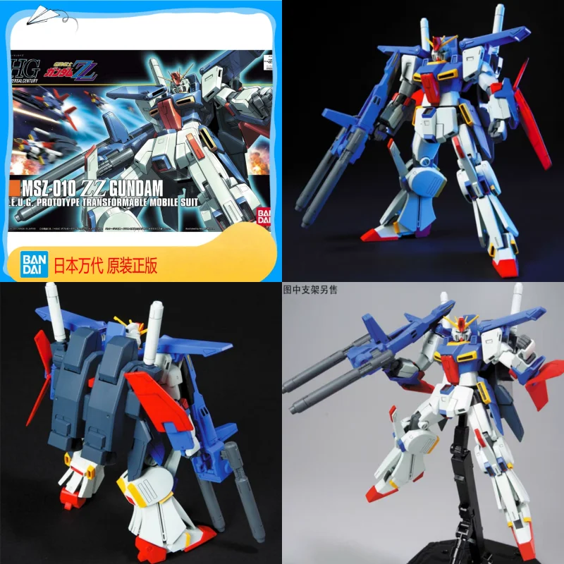

In Stock Original Bandai 1/144 Hguc 111 Zz Gundam Msz-010 Assembly Model Collectible Anime Action Figures Model Toys Ornament