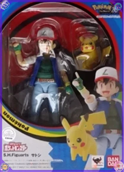 

Bandai Original Pokemon S.H.Figuarts SHF Эш Кетчум Пикачу Джесси Джеймс Мяут Коллекционная модель украшения