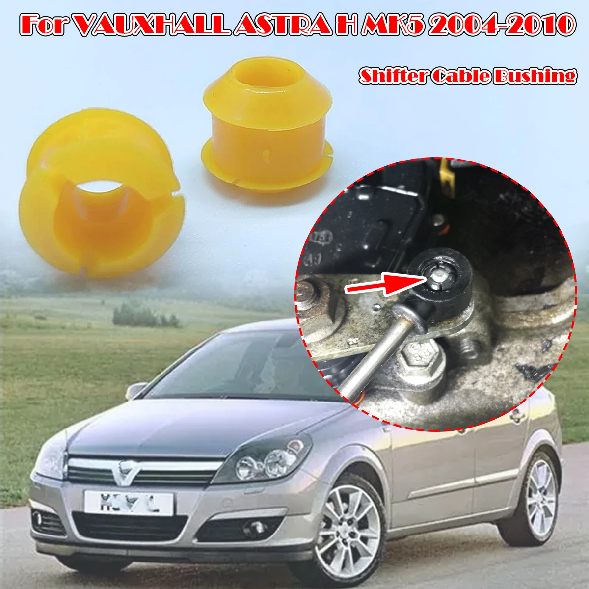 2/4Pc For VAUXHALL ASTRA H MK5 Shift Cable Bushing Automatic Shifting Fix Gear Selector Change Lever Linkage End Pivot Grommet