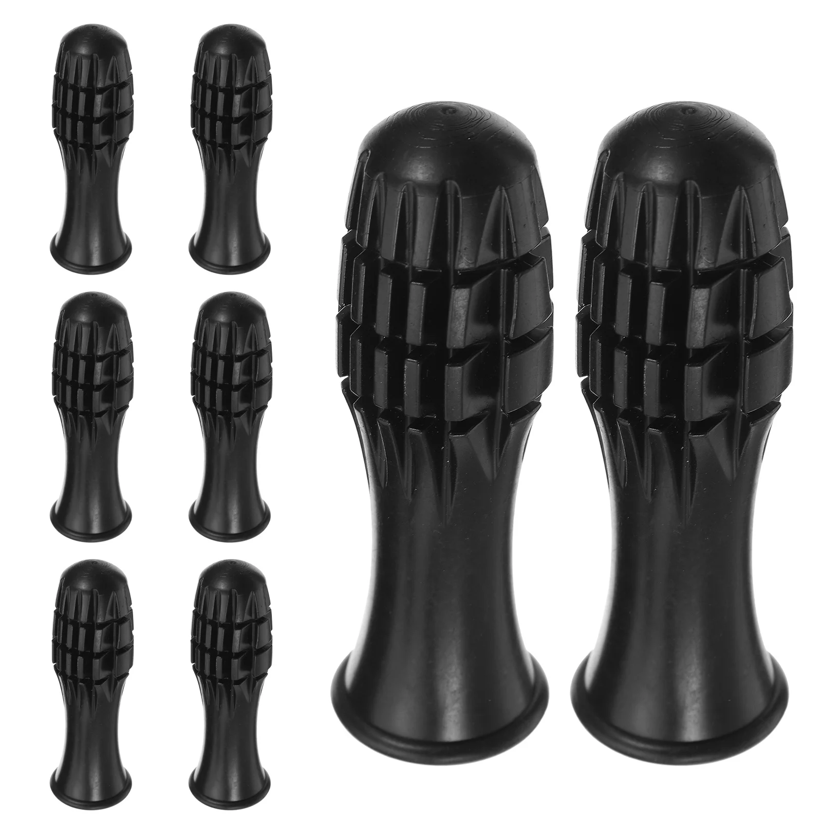 

8pcs Foosball Table Handle Grips 10Mm Plastic Replacement Handles For 80Cm Table Soccer Durable Sturdy Design Comfortable Grip