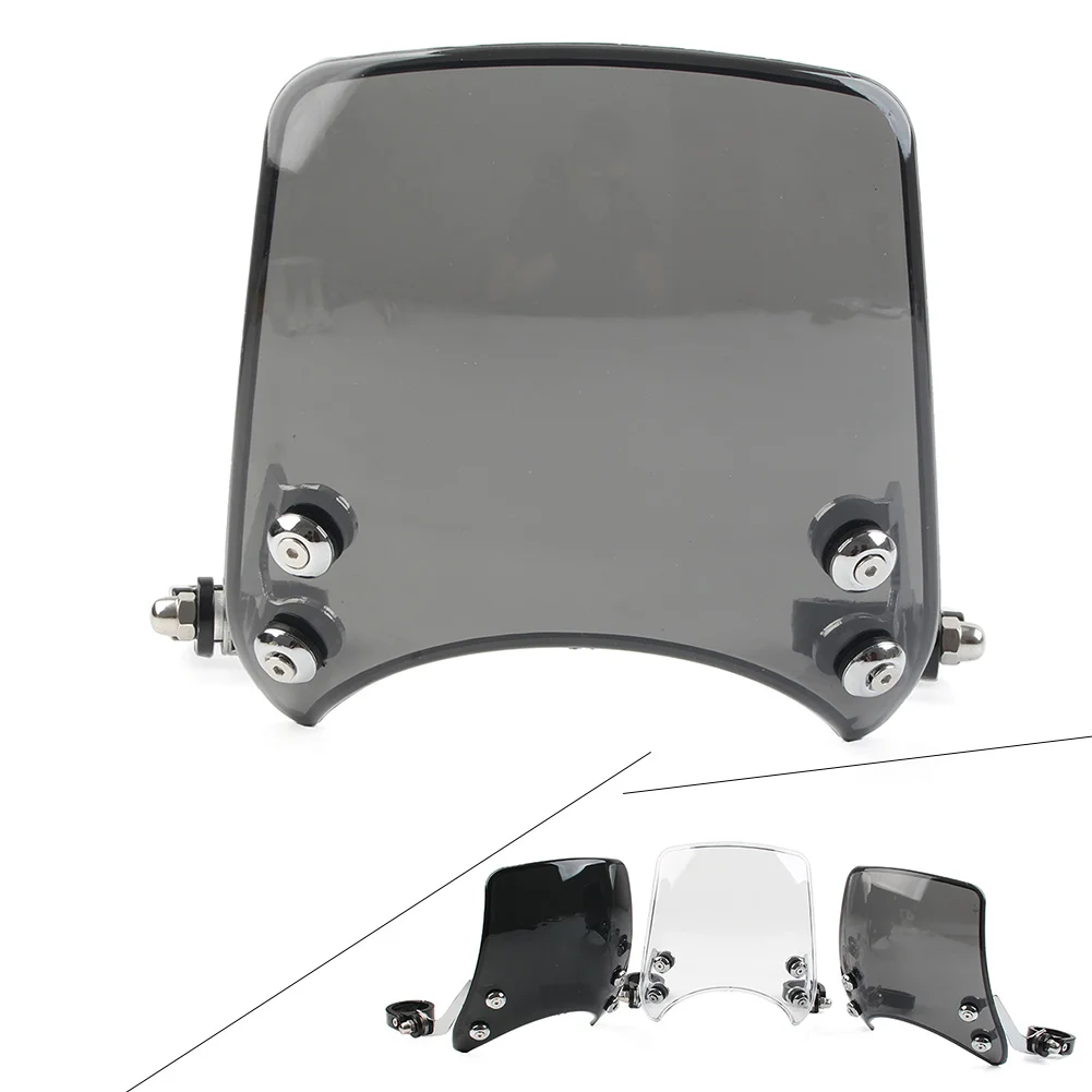 Motorcycle Headlight Windshield Wind Deflector Windscreen With Bracket and Screws For Harley Davidson 48 883 1200