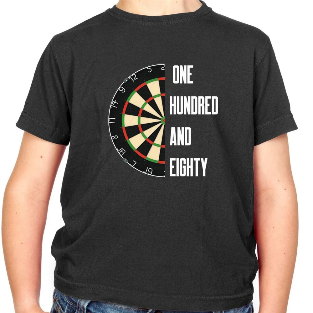 One Hundred and Eighty Darts T-Shirt Pro Darts Tee Perfect Score Design for Pub Tournament Players Shirt Men Casual Cotton Top