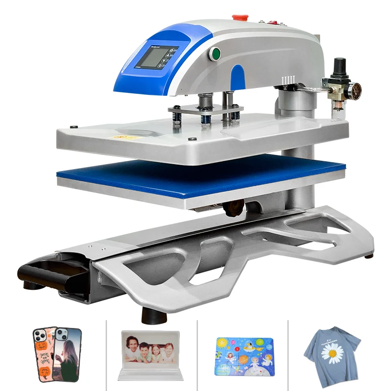 Electric Automatic T-shirt Heat Transfer Printing Machine 16x20 Swing Type Heat Press