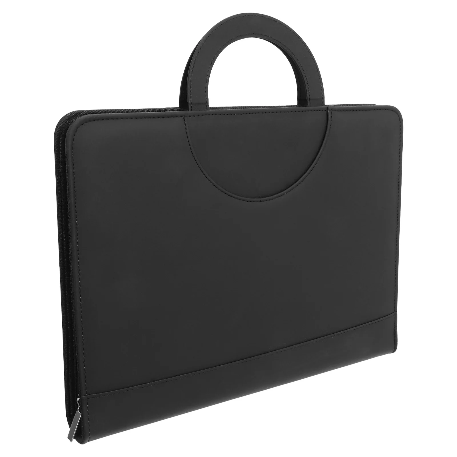 

Zippered A4 Document Bag Oxford Cloth File Folder Portable File Storage Organizer for Files Documents Money Receipt Organizer