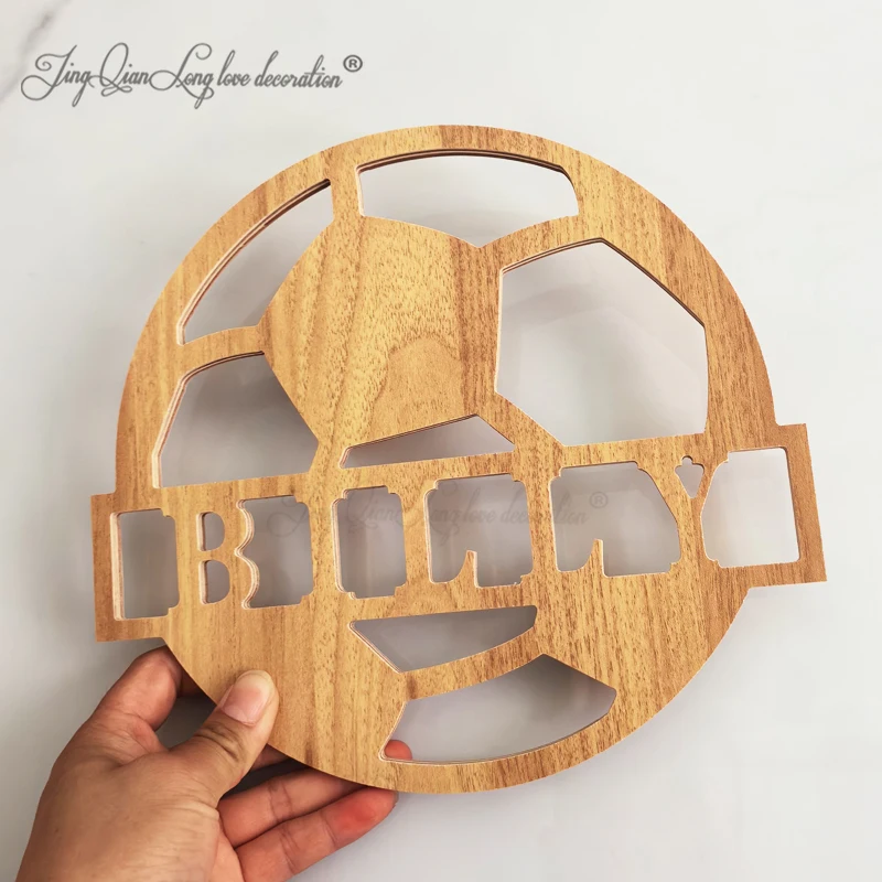 

Custom Soccer Ball Name sign sport theme laser cut template, door or wall hanger