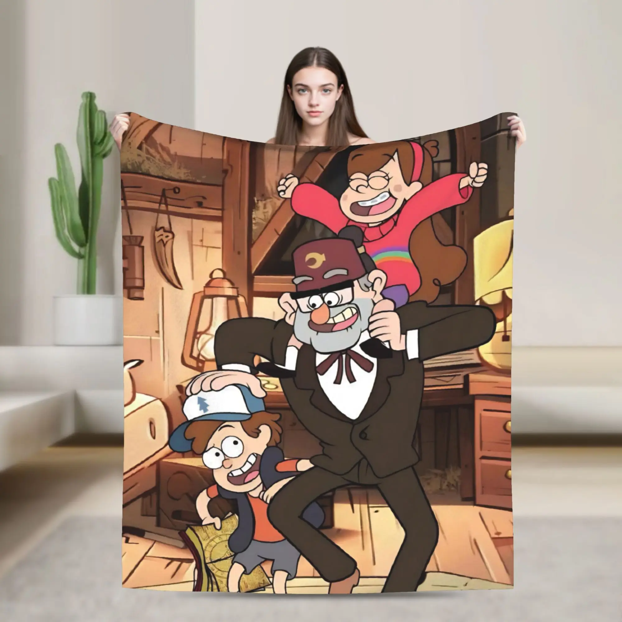 G-Gravity Falls Merch Blanket Cozy Soft  Throw Blankets for Couch 50x60 Inches Multi-size Throws And Blankets