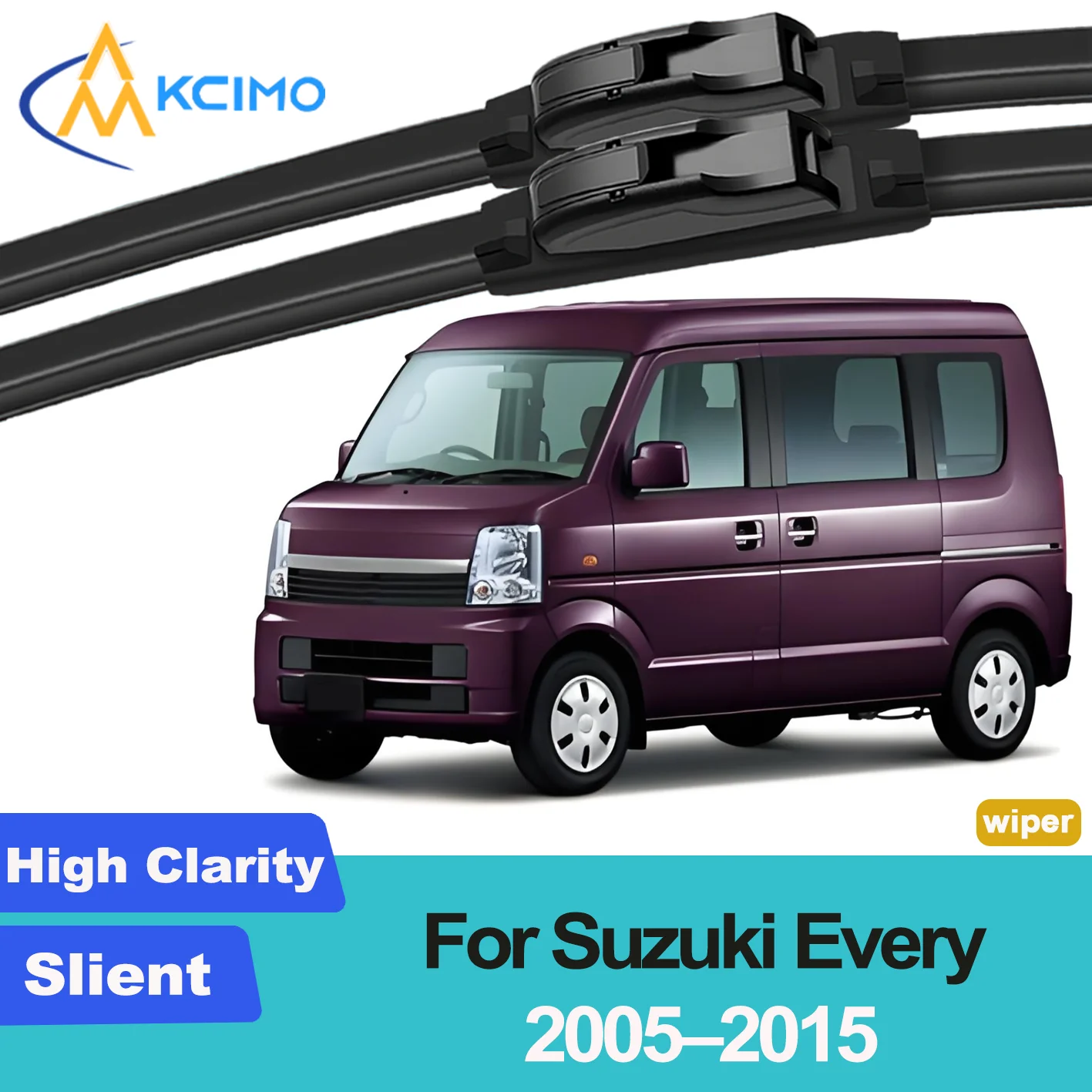

2PCS New Wiper Blades for Suzuki Every DA64 2005-2015 Mazda Scrum Mitsubishi Minicab Mitsubishi Town Box Nissan NV100 Clipper