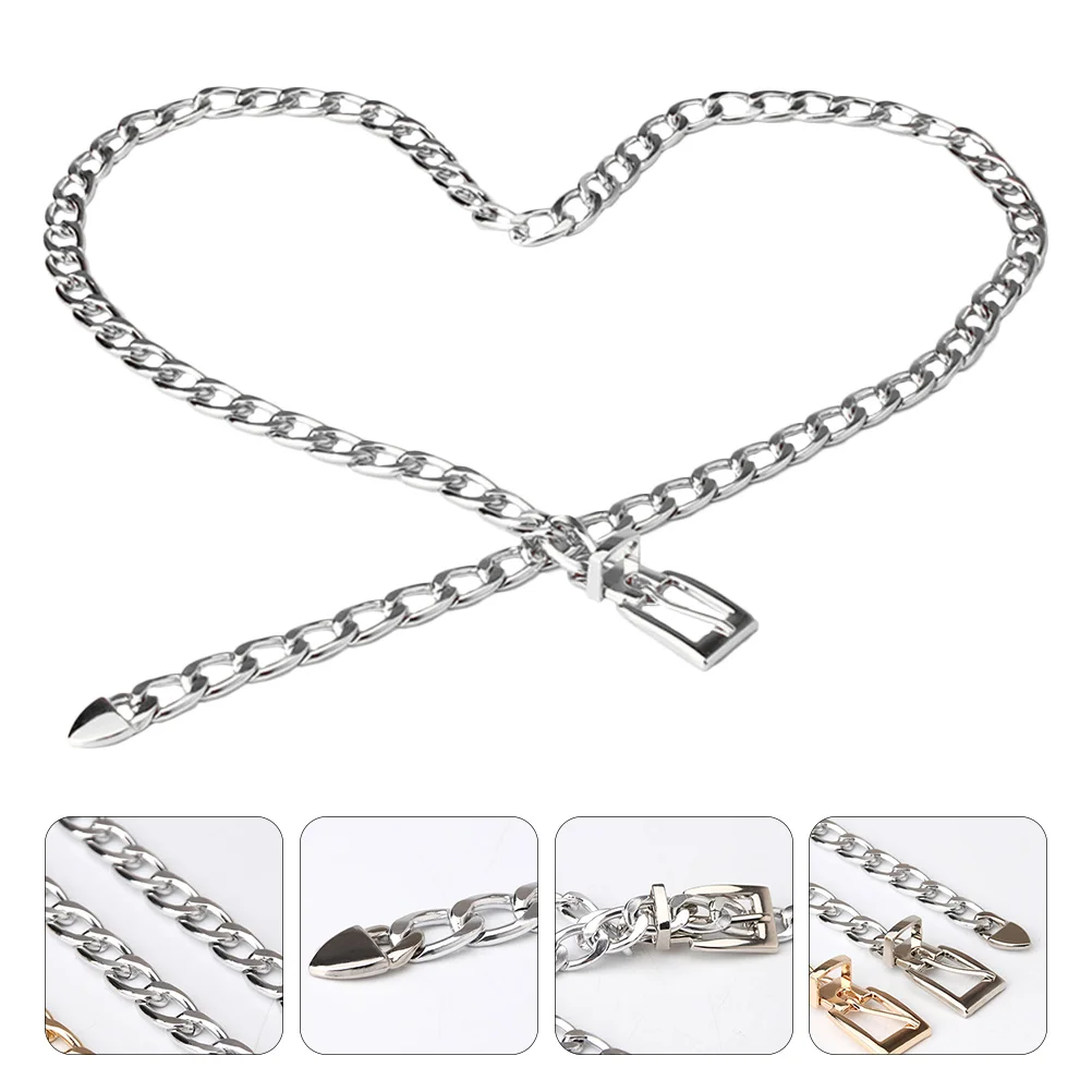 

Adjustable Women'S Metal Belt Elegant Waistband Fashionable Clothing Accessory Waist Belt All-Match Waistband For