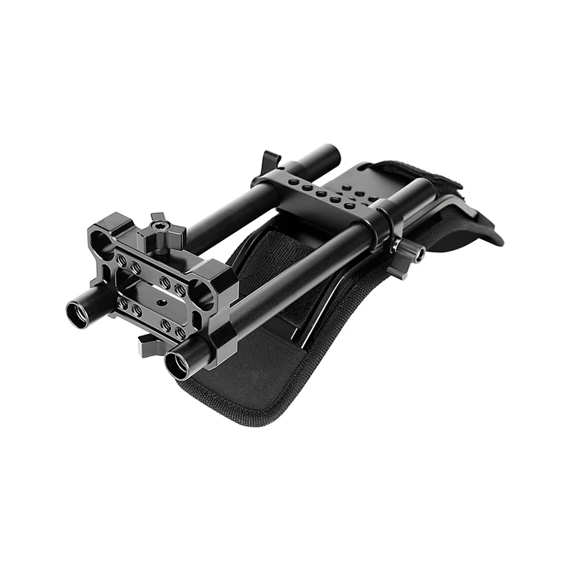 SZRIG Shoulder Mount Kit Should Pad for 15mm Rail Support Rig (Riser Railblock ) Fits DLSR and Camcorder Camera Accessories