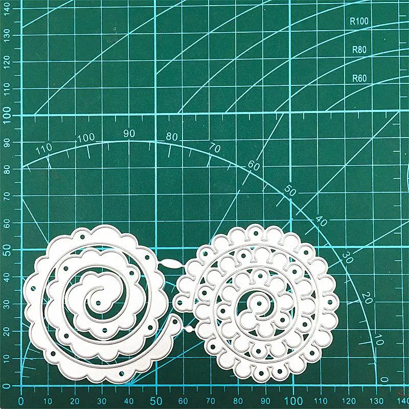 Spiral Flower Metal Cut Dies Stencils for Scrapbooking Stamp/photo album Decorative Embossing DIY Paper Cards