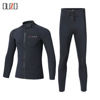 Neoprene 1.5MM Men Women Wetsuit Jacket Pants Scuba Diving Suit Surf Snorkeling Fishing Spearfishing Kitesurf Equipment