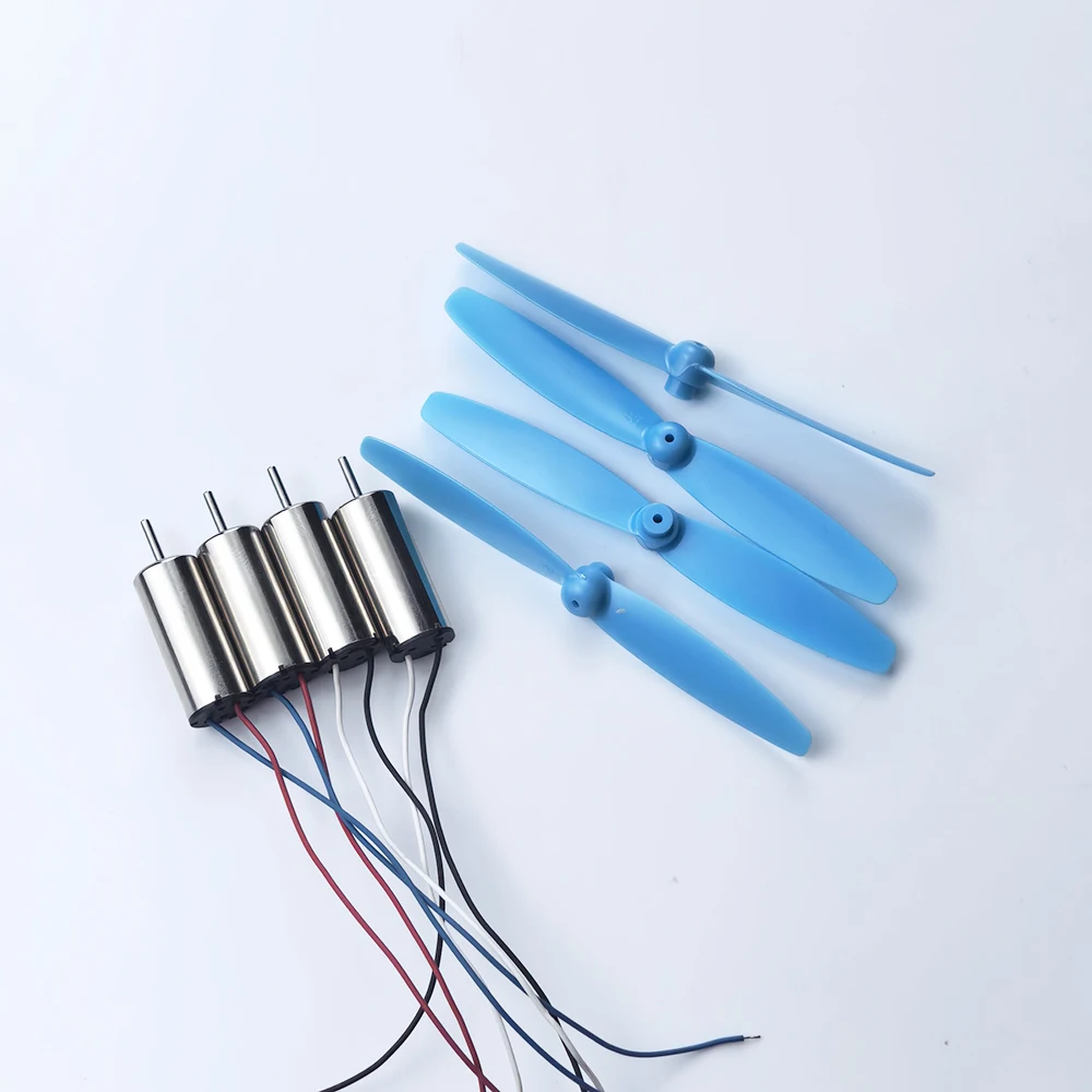 4pcs motors and propellers 2CW+2CCW 8520 8.5mm*20mm 3.7V 50000RPM Ultra-high Speed Engine DIY toy