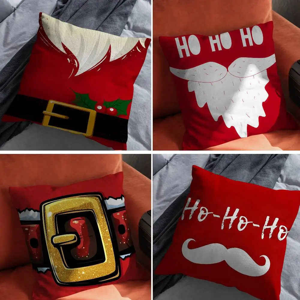 

Father Christmas Pillow Case For Car Pillows 60x60 Cushions Luxury Double sided Cover Home and Decoration Sofa 30x30