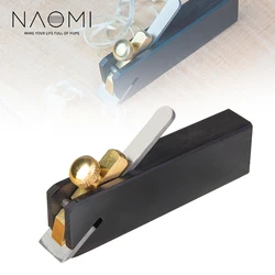 NAOMI DIY Plane Bottom Edged Handle Tools Woodworking Handle Wood Planer European-Style Ebony Mini Plane (Bull-nose)  3#