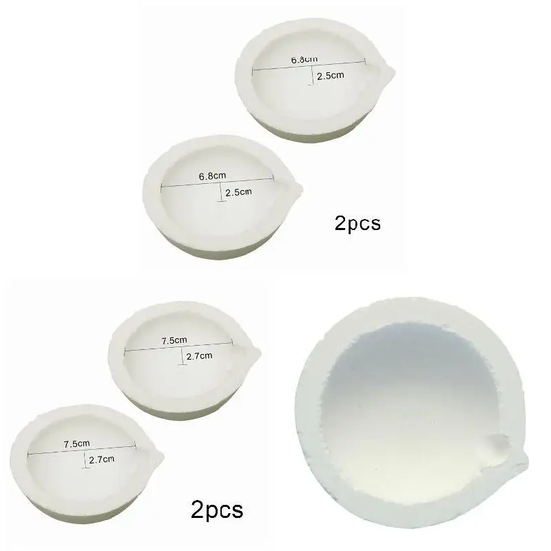 

Quartz Melting Crucible Dish Bowl Pot 150g Capacity Metal Jewelry Casting Dish Pot for Gold Silver Platinum