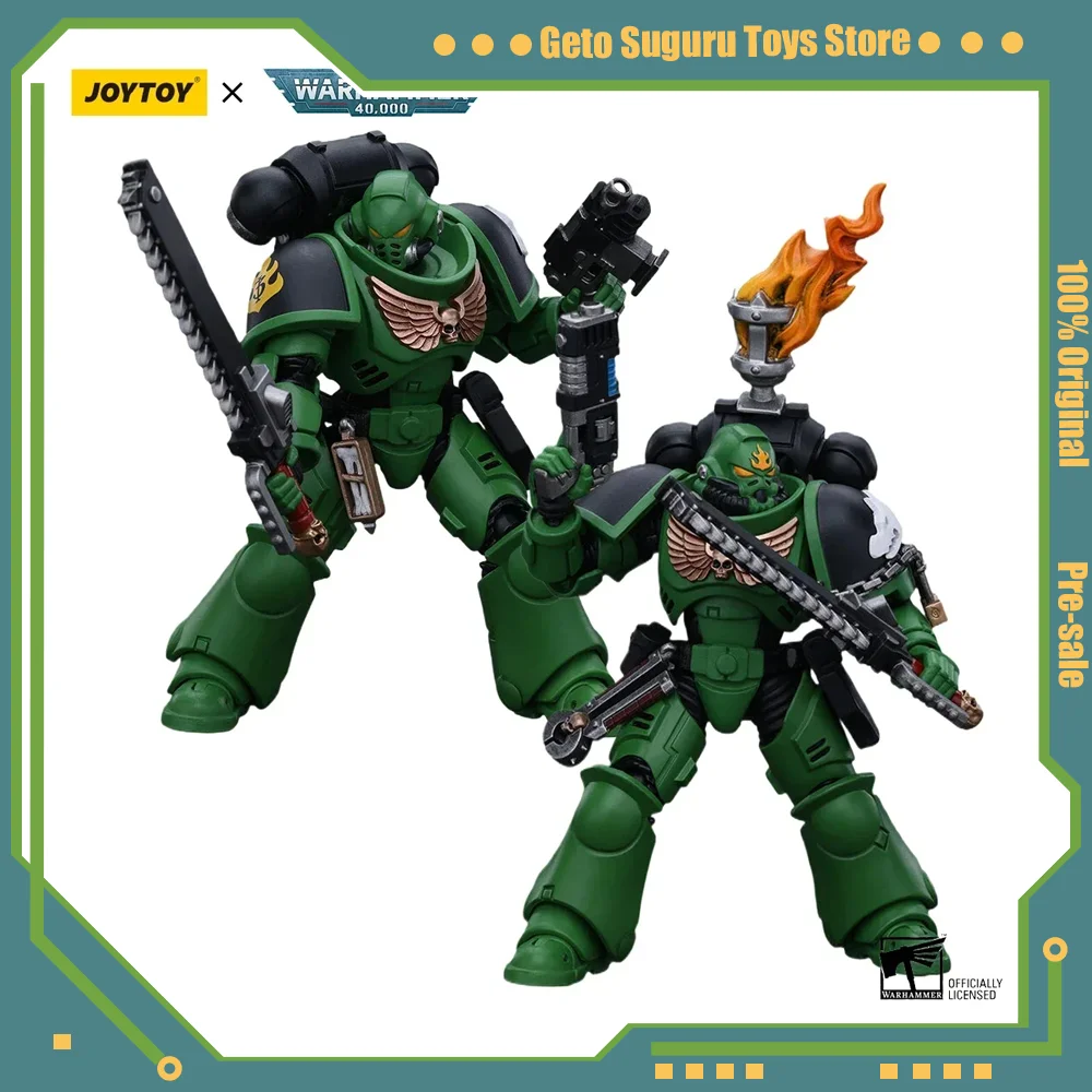

JOYTOY Warhammer 40k 1/18 Action Figures Salamanders Intercessors Brother Haecule Sergeant Tsek'gan Collection Anime Model Gift