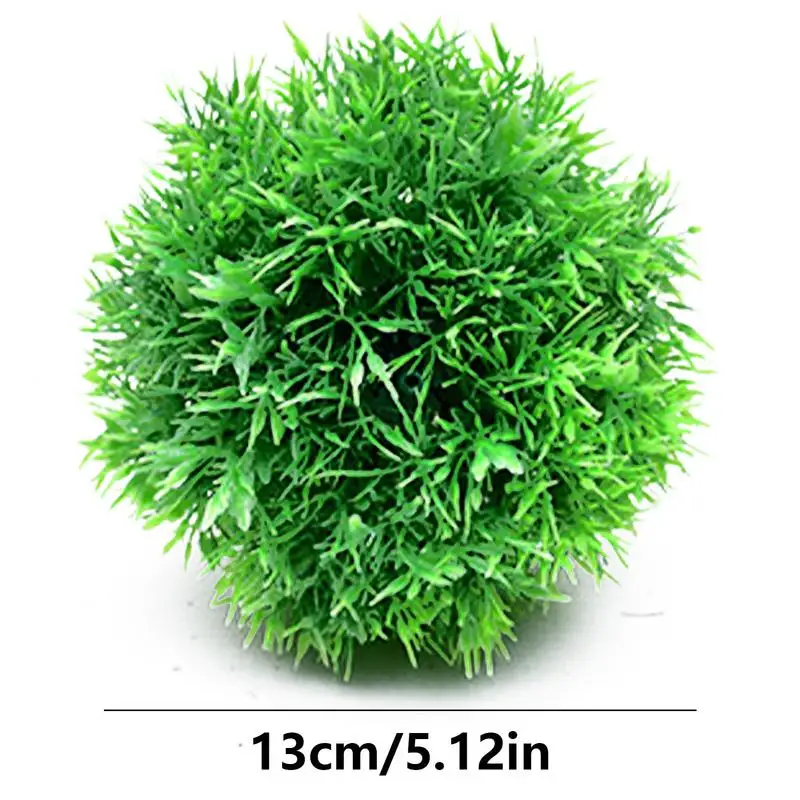 Kunstplanten Groen Gras Bal 13/18/23/28Cm Decoratieve Ballen Dennennaalden Topiary Bal Faux Gras Decor Voor Buitentuin