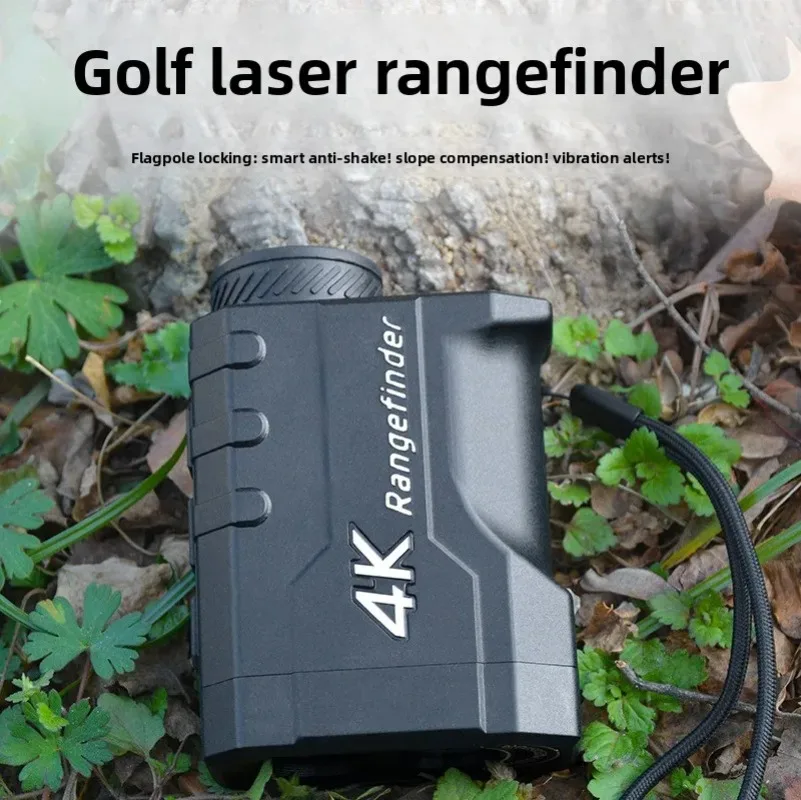 Rechargeable Golf Laser Rangefinder Telescope Flagpole Lock Continuous Ranging High-Tech Meter.