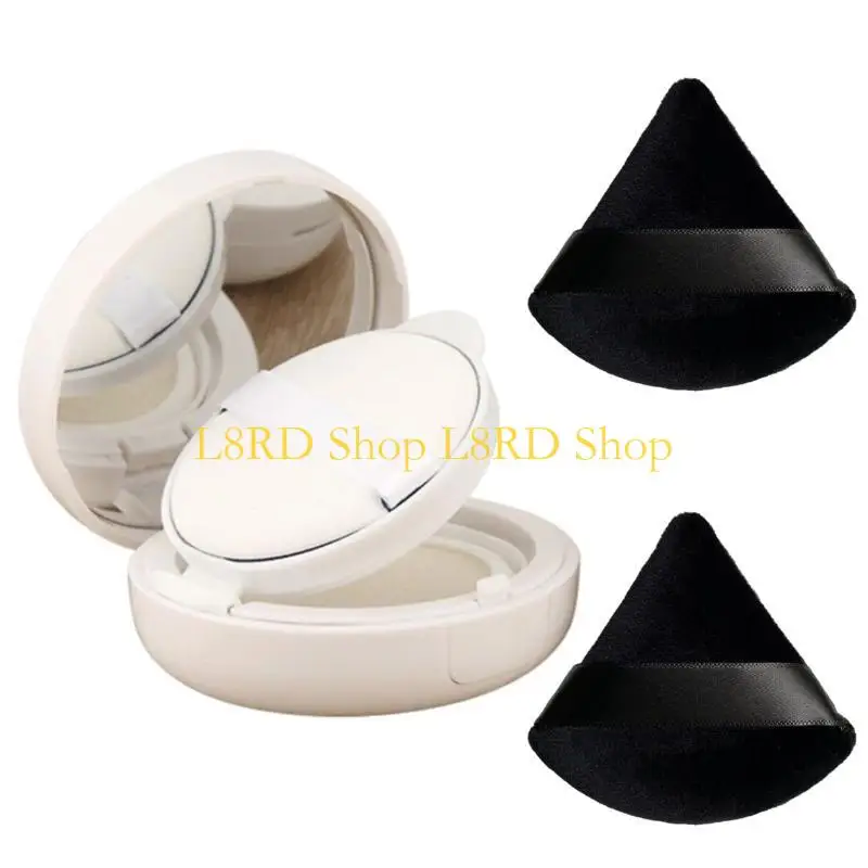 L8rd poederploeg gezicht zachte driehoek make -up puff voor los poeder lichaam poeder, vorm cosmetische spons schoonheid
