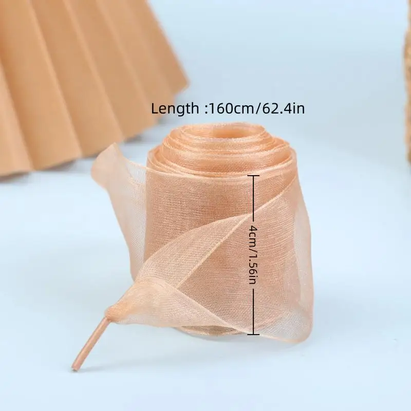 กว้าง 4 ซม.Organza รองเท้า 160 ซม.ผู้หญิง Bow Shoelaces แบนผ้าไหมซาตินริบบิ้นผ้าใบกีฬารองเท้า Laces