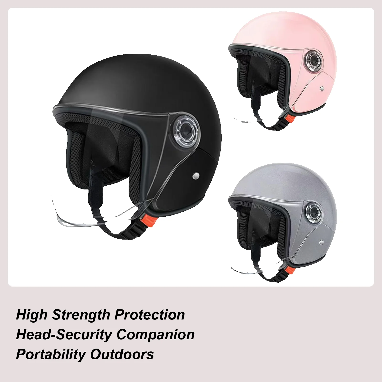 

Motorcycle Bicycle Men's And Women's Universal Safety Helmet All Season Universal Sunscreen Half Helmet