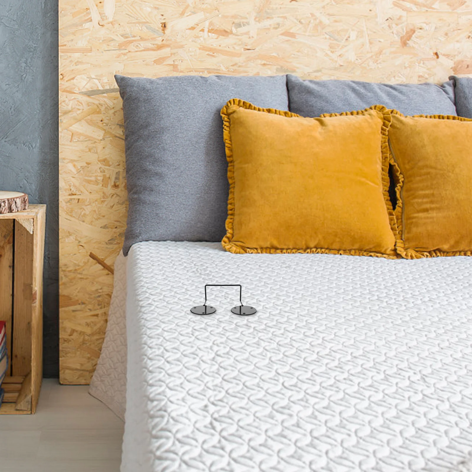 

2pcs Mattress Retainer Bar Non Slip Fixation Bracket For Metal Wooden Bed Frames King Queen Platform Rv Mattresses Furniture