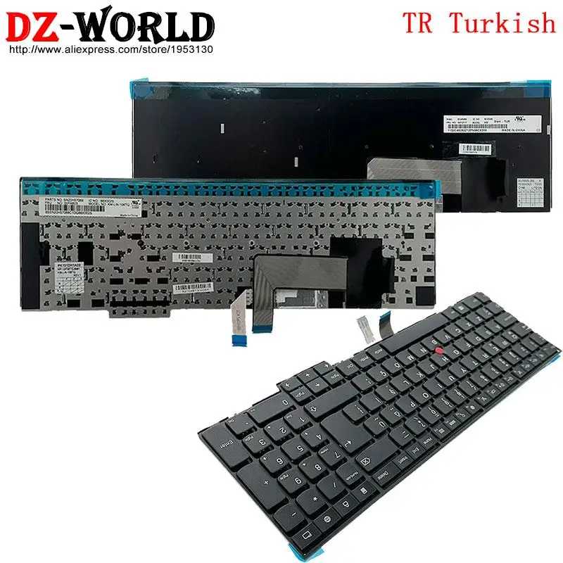 

TR Turkish Keyboard for Lenovo Thinkpad P50S T560 W540 T540P W541 T550 W550S L540 L560 L570 E531 E540 Laptop 00PA603 04Y2717