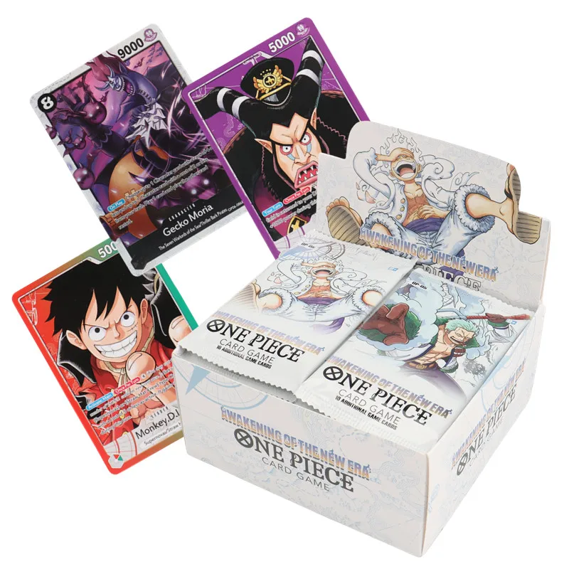 40/300 piezas de tarjetas de anime ONE PIECE TCG OP-05 Luffy Zoro Shanks, tarjetas coleccionables para niños, juguetes de regalo