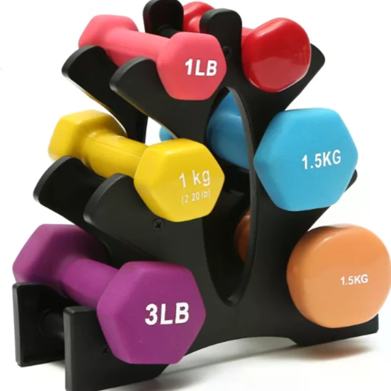 3-Tier Dumbbell Storage Rack Stand Home Office Gym Dumbell Weight Rack