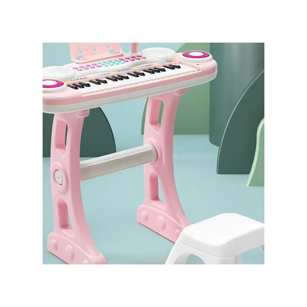 37-key medium-sized piano with microphone and chair children\'s electronic piano beginner multi-purpose instrument home piano