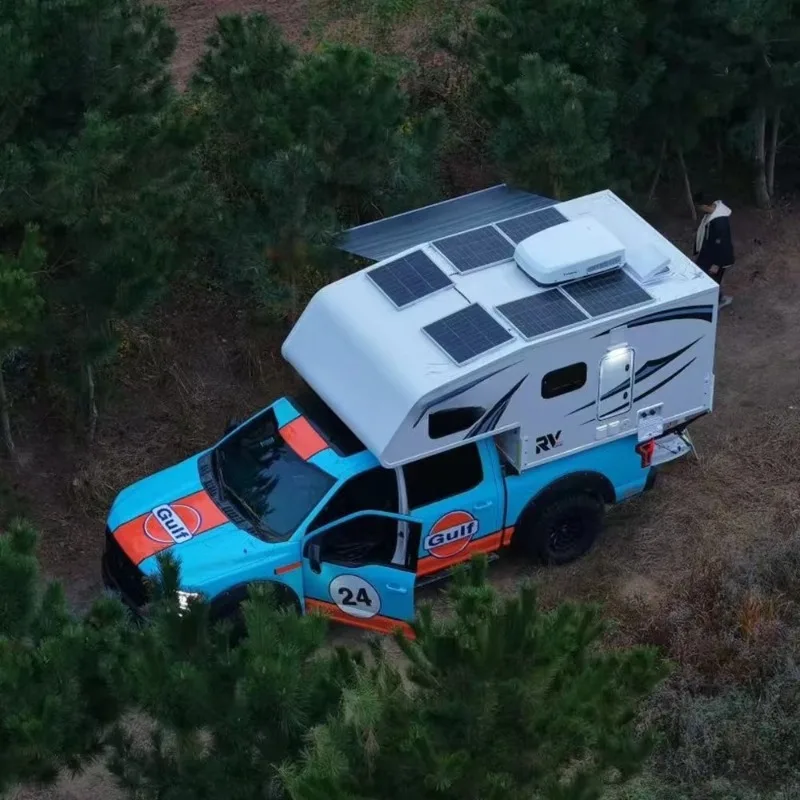 Hard Shell Fiberglass Truck Camper H01 Slide On RV Trailer Bestselling for Pickup Overland and Camping Use Customize