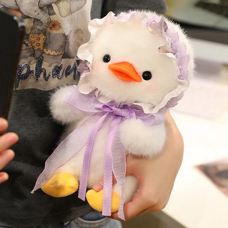 

Kawaii Lolita Duck Plush toys Appease Doll Stuffed Animal Bunny Plushie Kids Toys Girls Children Birthday Gifts Baby Sleep Toy