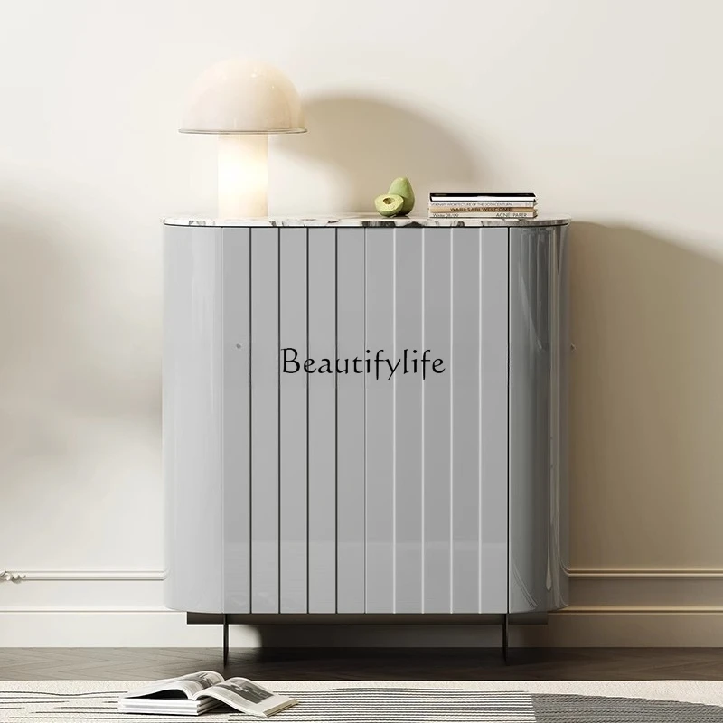 

05-Light luxury modern chest, natural marble storage, Nordic simple living room, home locker