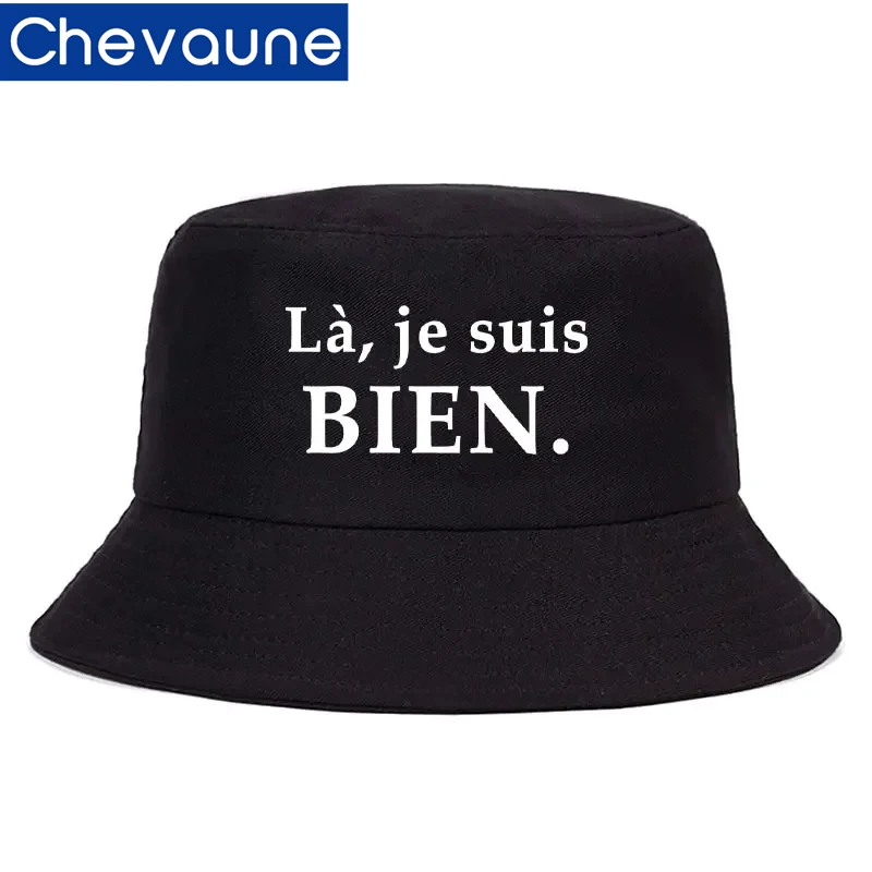 

France Print BIEN Bob High Quality Bucket Hats For Men Women Sunhat Cotton Outdoor Caps Fisherman Hat Girl Boy Chapeau Bob Hats