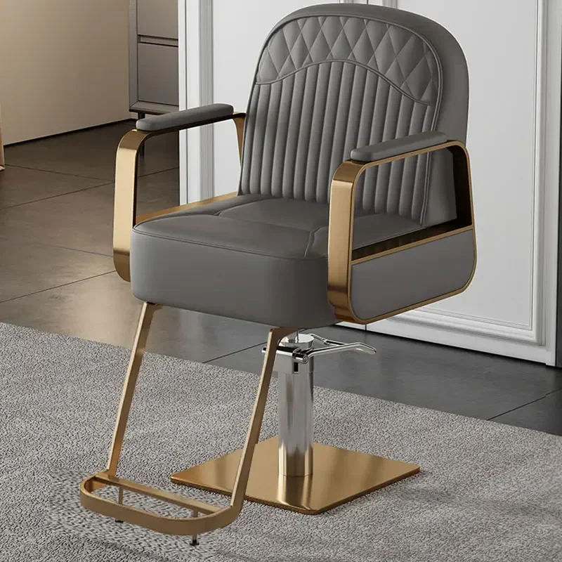 

Гидравлическое парикмахерское кресло, профессиональное кресло для макияжа, парикмахерское кресло, колесные ножницы, косметический парикмахерский туалет, рекламные кресла, красный цвет