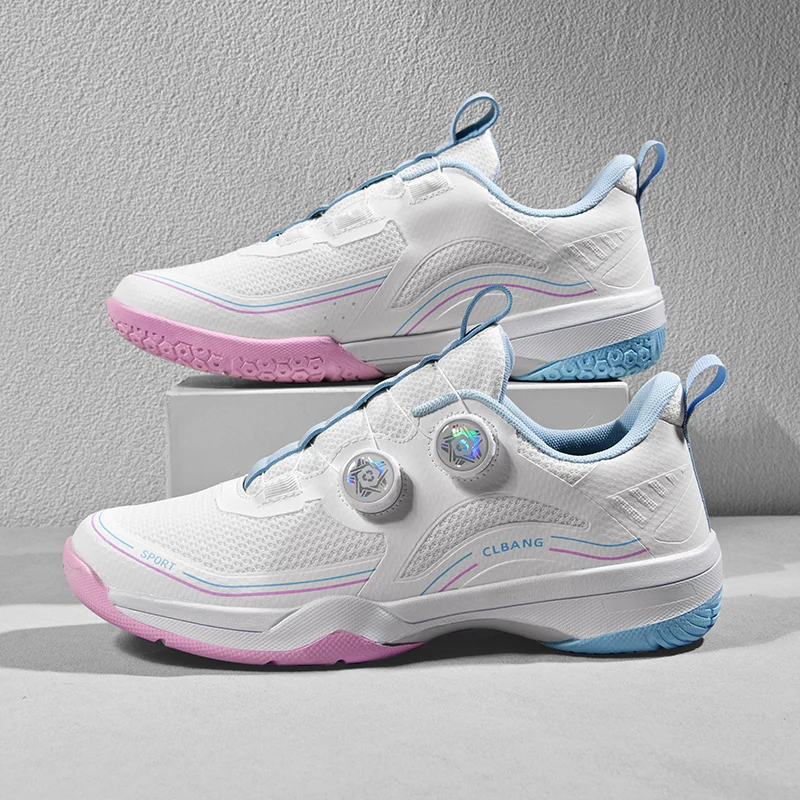Original Brand Professional Table Tennis Shoe Designer Quick Lacing Badminton Gym Shoe Top Quality Wearable Indoor Court Shoe